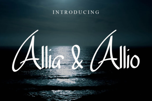Allia Allio Font for Editorial Design