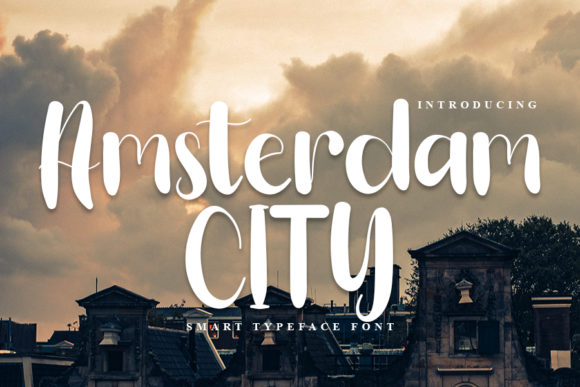Amsterdam City Font for Handmade Creations