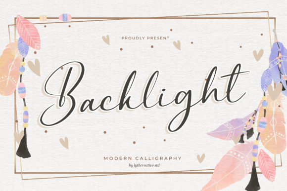Backlight Font for Branding Projects