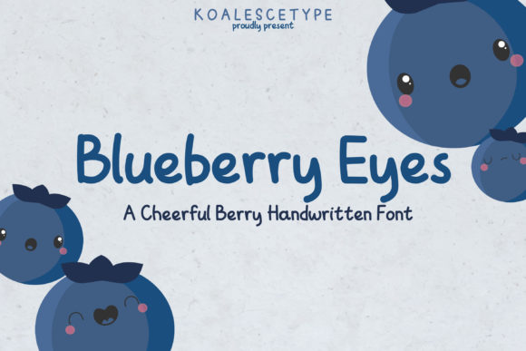 Blueberry Eyes: A Script Font for Creative Projects
