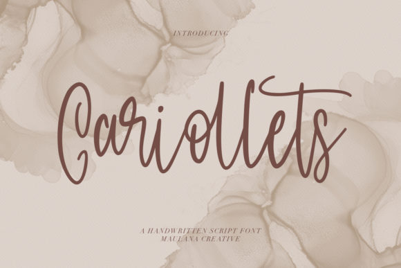 Cariollets: A Graceful Script Font for Editorial Design