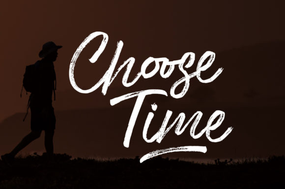 Choose Time: A Handwritten Font for Creative Campaigns