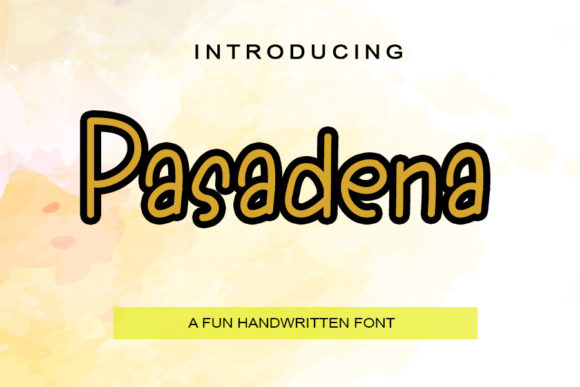 Enhance Your Brand with the Pasadena Handwritten Font