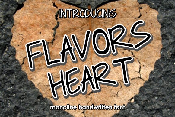 Flavors Heart Font for Web Design