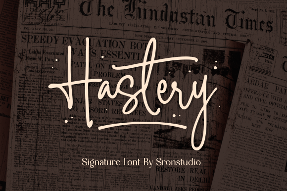 Hastery: A Script Font That Elevates Editorial Design
