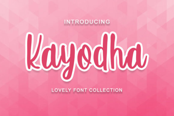 Kayodha: A Handwritten Font for Crafters and Creators