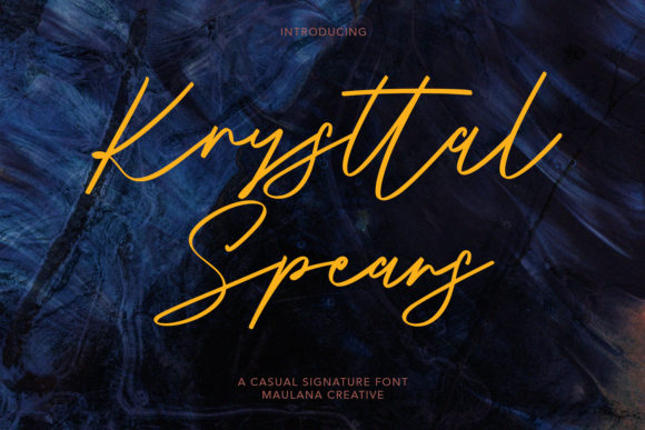 Krysttal Spears Font for Handmade Creations