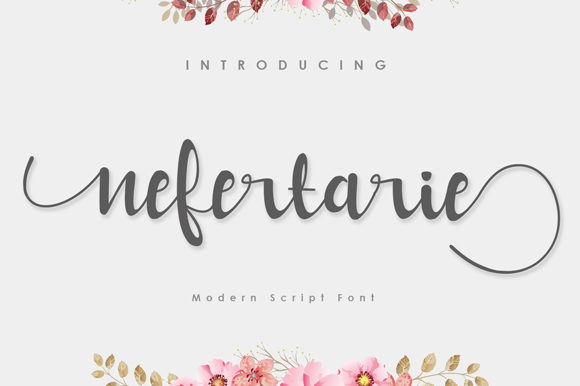 Nefertarie: A Luxurious Handwritten Font for Web Design