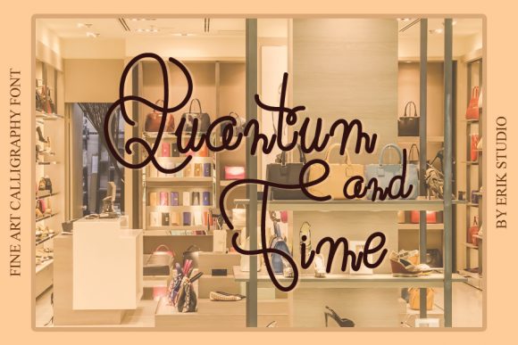Quantum and Time: A Script Font for Modern Design