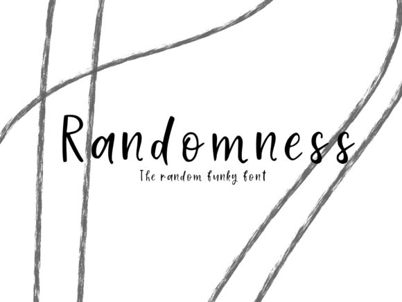 Randomness Font for Web Design and Branding