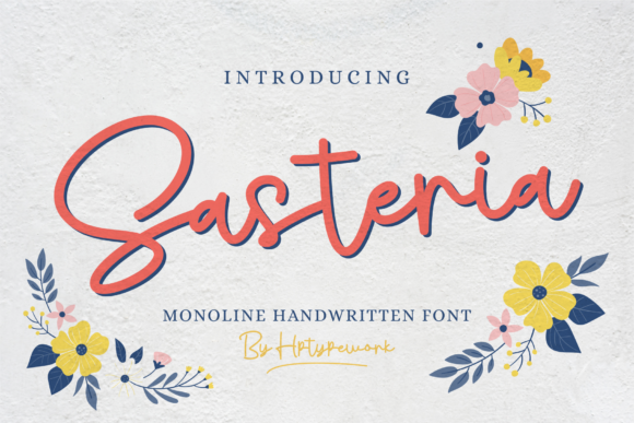 Sasteria: A Handwritten Font for Timeless Editorial Design