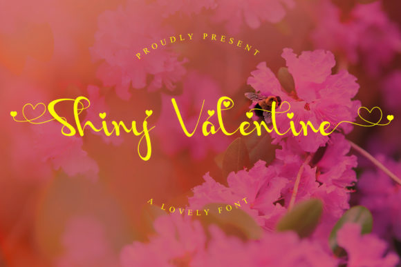 Shiny Valentine: A Romantic Script Font for Editorial Design