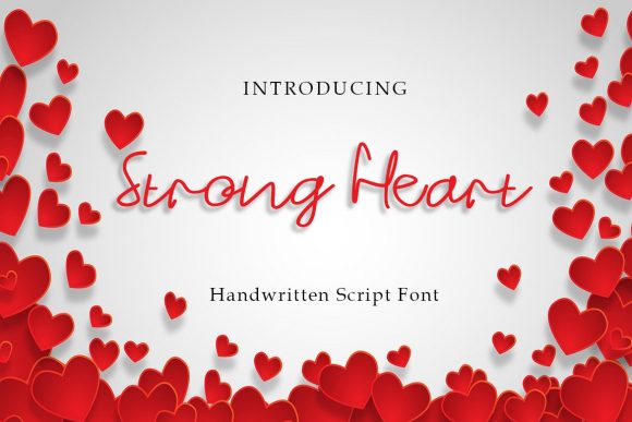 Strong Heart: A Whimsical Script Font for Digital Branding