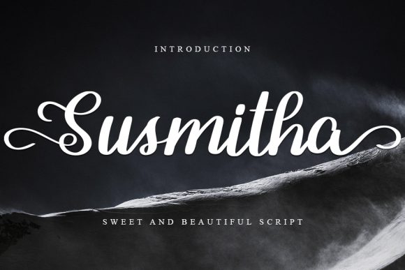 Susmitha Font for Web Design and Branding