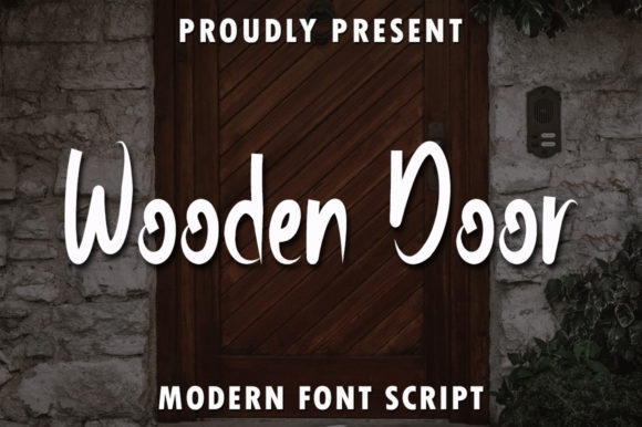 Wooden Door Font for Editorial Design
